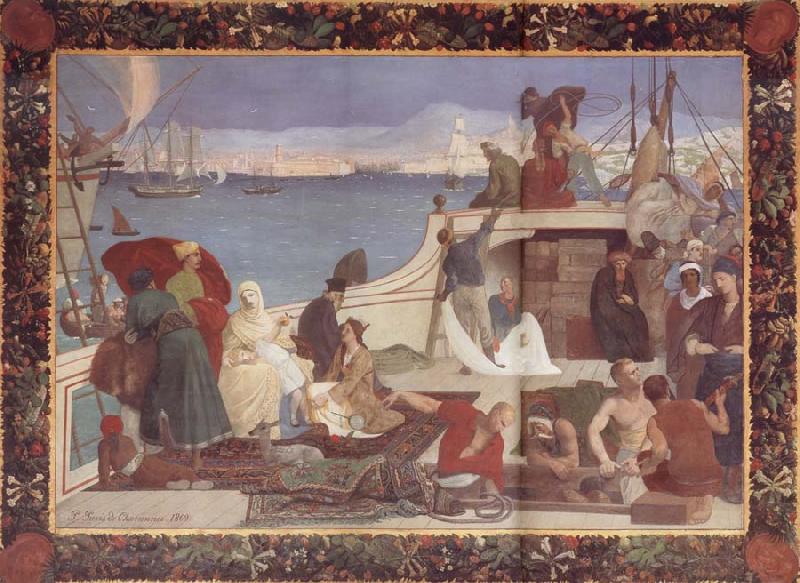 Pierre Puvis de Chavannes Marseilles,Gateway to the Orient Germany oil painting art